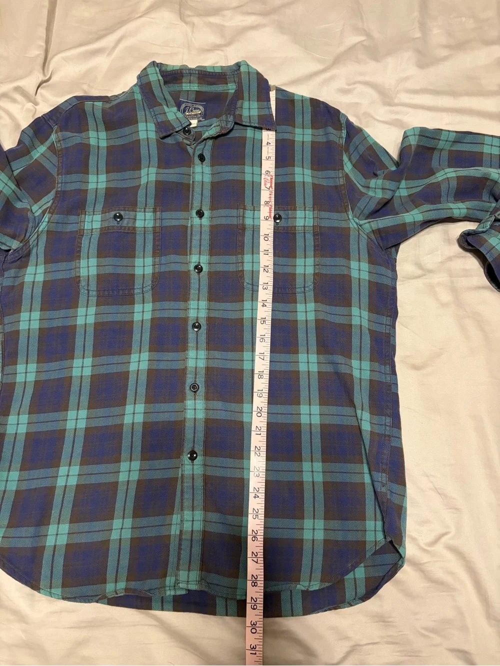 J. Crew Midweight Plaid Flannel Shirt
